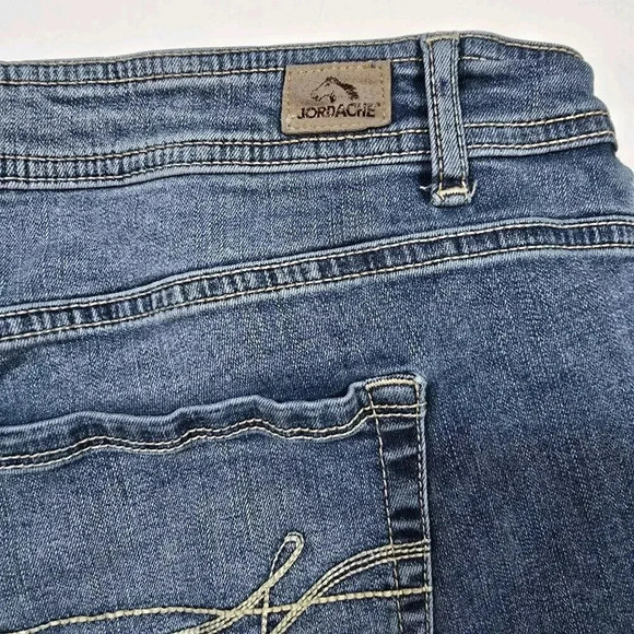 VINTAGE Jordache Straight LegHigh Waisted HI-RISE 22W EMBROIDERED Jeans Tapered - Picture 11 of 16